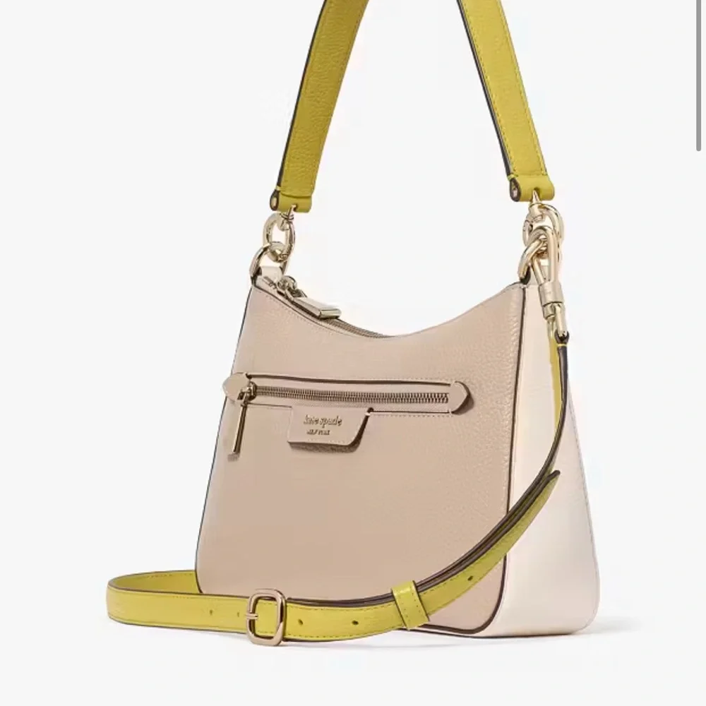 Kate Spade Hudson Colorblocked Convertible Crossbody Timeless Taupe Multi